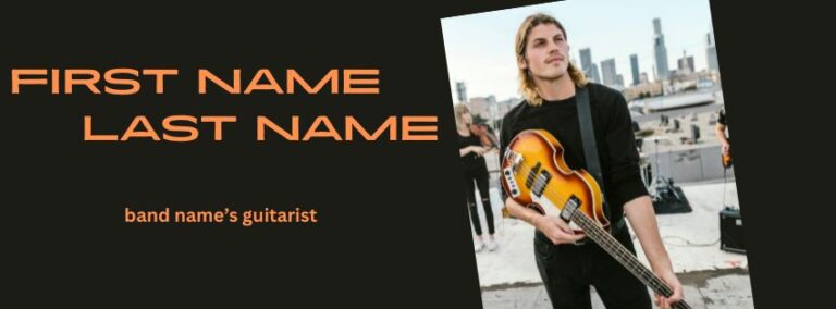 Sample Facebook musician cover photo